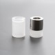 Authentic Auguse MTL RTA Rebuildable Tank Atomizer w/ 2 Spare Tank Kit - Silver, Stainless Steel + PEI, 4ml, 22mm Diameter