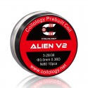 Authentic Coilology Alien V2 Ni80 Prebuilt Coil Wire for RBA / RDA / RTA / RDTA - Ni80, 3 x 28/36 Gauge, 0.36ohm, 3mm (10 PCS)