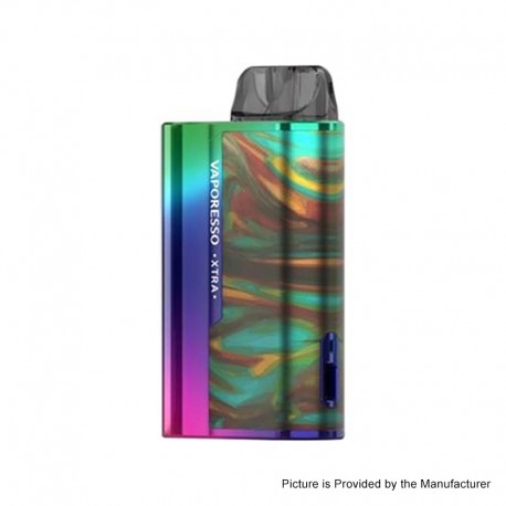 [Ships from Bonded Warehouse] Authentic Vaporesso XTRA 900mAh Pod System Starter Kit - Rainbow Resin, 2ml, 0.8ohm / 1.2ohm