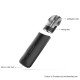 Authentic Vaporesso OSMALL 11W 350mAh Pod System Vape Starter Kit - Grey, 1.2ohm, 2ml