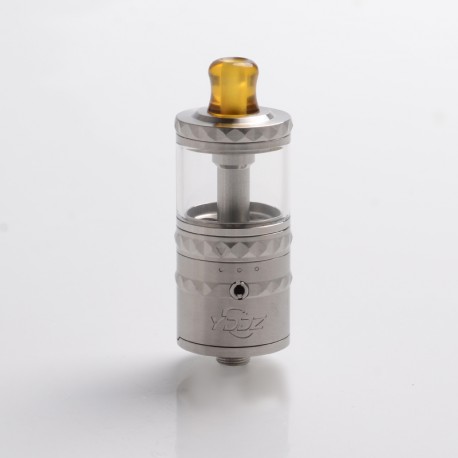 Authentic YDDZ V1 22mm RTA Rebuildable Tank Atomizer - Silver, Stainless Steel, 4ml, 22mm Diameter
