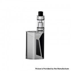 Authentic SMOKTech SMOK GX350 350W TC VW Box Mod w/ TFV8 Cloud Beast Tank Full Kit - Silver Black, 220W / 350W, 4 x 18650