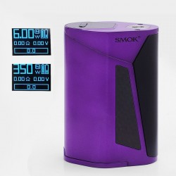 Authentic SMOKTech SMOK GX350 350W TC VW Variable Wattage Box Mod - Purple Black, 220W / 350W, 2 / 4 x 18650