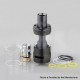 Authentic Uwell Rafale Sub Ohm Tank Clearomizer - Black, Stainless Steel + Quartz Glass, 5ml, 22mm Diameter