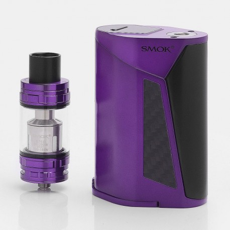 Authentic SMOKTech SMOK GX350 350W TC VW Box Mod w/ TFV8 Cloud Beast Tank Full Kit - Purple Black, 220W / 350W, 4 x 18650