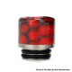 Authentic Coil Father Anti Split 810 Drip Tip for SMOK TFV8 / TFV12 Tank / Kennedy / Battle RDA - Honeycomb Red, Resin, 17mm