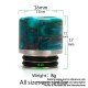 Authentic Coil Father Anti Split 810 Drip Tip for SMOK TFV8 / TFV12 Tank / Kennedy / Battle RDA - Honeycomb Yellow, Resin, 17mm