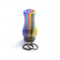 Authentic Reewape RW-AS286 Replacement 510 Drip Tip for RDA / RTA / RDTA / Sub-Ohm Tank Atomizer - Rainbow, Resin