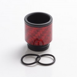 Authentic Reewape AS292 Replacement 810 Drip Tip for SMOK TFV8 / TFV12 Tank / Kennedy / Battle RDA - Red, Carbon, 18mm