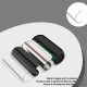 Authentic OBS Cube FP Fingerprint Unlock 80W VW Box Mod - Shiny Black, Zinc Alloy + 3D Curved Glass, 5~80W, 1 x 18650