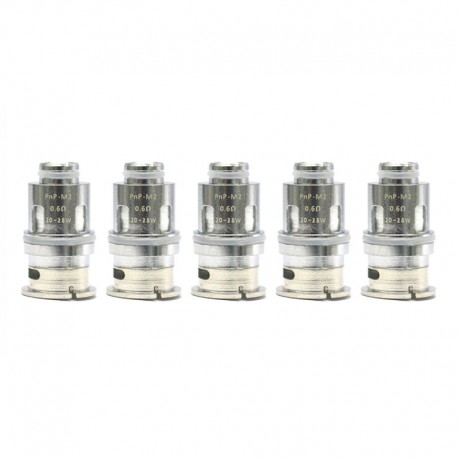 Authentic VapeSoon PnP-M2 Half-DL Mesh Coil for Voopoo DRAG Baby/FIND Trio/VINCI/VINCI R/VINCI X - 0.6ohm (20~28W) (5 PCS)