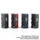 Authentic Dovpo Mono SQ 75W TC VW Variable Wattage Vape Box Mod - Red, 1~75W, Evolv's DNA75C Chipset, 1 x 18650