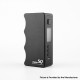 Authentic Dovpo Mono SQ 75W TC VW Variable Wattage Vape Box Mod - Black, 1~75W, Evolv's DNA75C Chipset, 1 x 18650