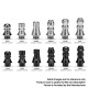 Authentic KIZOKU Chess Series Replacement 510 Drip Tip for RDA / RTA/ RDTA /Sub-Ohm Tank Atomizer - Silver, Pawn, 21.1mm (6 PCS)