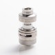 Authentic Steam Crave Aromamizer Lite V1.5 MTL RTA Rebuildable Tank Atomizer - Silver, Stainless Steel + Glass, 23mm Diameter