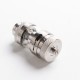 Authentic Steam Crave Aromamizer Lite V1.5 MTL RTA Rebuildable Tank Atomizer - Silver, Stainless Steel + Glass, 23mm Diameter