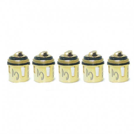 Authentic Cool Lava 1.5 Sub-Ohm Tank Replacement Coil Head - Gold, 0.5ohm (5 PCS)