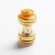 Authentic Cool Vapor Lava 1.5 Sub-Ohm Tank Atomizer Clearomizer - Gold, Stainless Steel + Glass, 4.6ml, 24mm Diameter