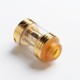 Authentic Cool Vapor Lava 1.5 Sub-Ohm Tank Atomizer Clearomizer - Gold, Stainless Steel + Glass, 4.6ml, 24mm Diameter