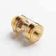 Authentic Cool Vapor Lava 1.5 Sub-Ohm Tank Atomizer Clearomizer - Gold, Stainless Steel + Glass, 4.6ml, 24mm Diameter