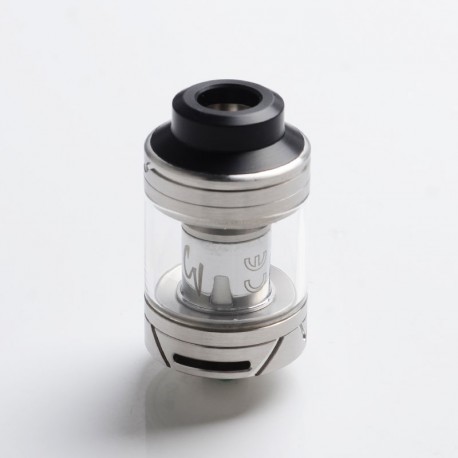 Authentic Cool Lava 1.5 Sub-Ohm Tank Atomizer Clearomizer - SS, Stainless Steel + Glass, 4.6ml, 24mm Diameter
