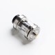 Authentic Cool Vapor Lava 1.5 Sub-Ohm Tank Atomizer Clearomizer - SS, Stainless Steel + Glass, 4.6ml, 24mm Diameter