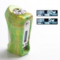 Authentic Ultroner Victory 60W VV VW Variable Wattage Box Mod - Green, Stabilised Wood + Stainless Steel, 5~60W, 1 x 18650