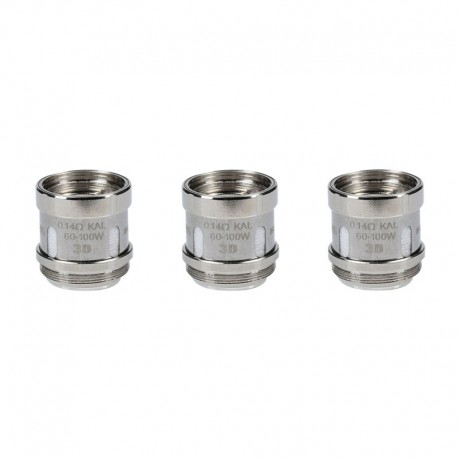 Authentic Innokin Plexar Starter Kit / Sub Ohm Tank Replacement Scion Plex3D KAL Coil - Silver, 0.14ohm (60~100W) (3 PCS)