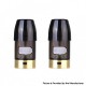 Authentic CoilART Fancy Pod System Kit Replacement Empty Pod Cartridges - Black, 2ml (2 PCS)