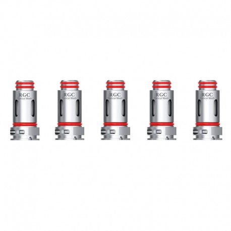 [Ships from Bonded Warehouse] Authentic SMOK RGC Replacement Conical Mesh Coil Head - Silver, 0.17ohm (40~80W) (5 PCS)