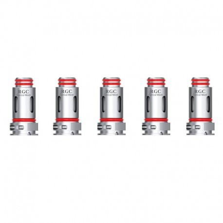 [Ships from Bonded Warehouse] Authentic SMOK RGC Replacement Conical Mesh Coil Head - Silver, 0.17ohm (40~80W) (5 PCS)