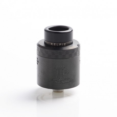 Authentic Ehpro Kelpie BF RDA Rebuildable Dripping Atomizer w/ BF Pin - Black, Stainless Steel + Resin, 24mm Diameter