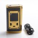 Authentic SMOKTech SMOK Majesty 225W TC VW Variable Wattage Box Vape Mod - Prism Gold and Black Cobra, 6~225W, 2 x 18650