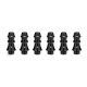 Authentic KIZOKU Chess Series Replacement 510 Drip Tip for RDA / RTA/ RDTA /Sub-Ohm Tank Atomizer - Black, King, 29.51mm (6 PCS)