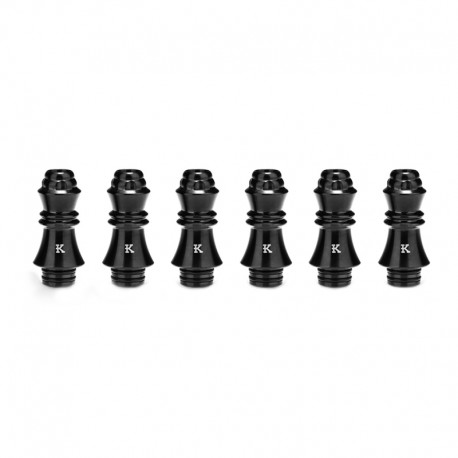 Authentic KIZOKU Chess Series Replacement 510 Drip Tip for RDA / RTA/ RDTA /Sub-Ohm Tank Atomizer - Black, King, 29.51mm (6 PCS)