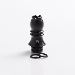 Authentic KIZOKU Chess Series Replacement 510 Drip Tip for RDA / RTA/RDTA/Sub-Ohm Tank Atomizer - Black, Bishop, 26.73mm (6 PCS)