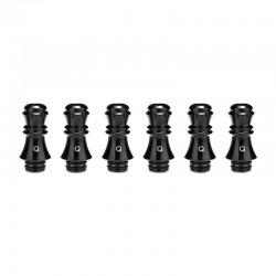 Authentic KIZOKU Chess Series Replacement 510 Drip Tip for RDA / RTA/ RDTA/Sub-Ohm Tank Atomizer - Black, Queen, 27.89mm (6 PCS)