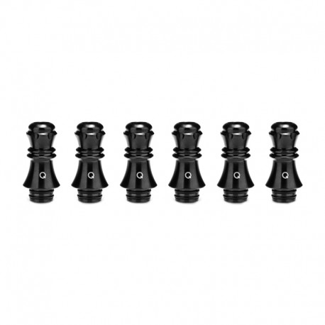 Authentic KIZOKU Chess Series Replacement 510 Drip Tip for RDA / RTA/ RDTA/Sub-Ohm Tank Atomizer - Black, Queen, 27.89mm (6 PCS)