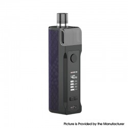 Authentic Oumier Voocean 40 40W 1200mAh VW Box Mod Pod System Starter Kit - Purple Lattice, 3.5ml, 0.3ohm / 0.8ohm, 5~40W