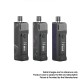 Authentic Oumier Voocean 40 40W 1200mAh VW Box Mod Pod System Starter Kit - Purple Lattice, 3.5ml, 0.3ohm / 0.8ohm, 5~40W