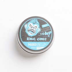 Authentic Coil Father N81 King Coils for RBA / RDA / RTA / RDTA - Ni80, 26GA x 2 + 38GA, 0.3 +/- 0.05ohm, 3mm, 5 Wraps (10 PCS)