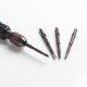 Authentic Vivismoke 4 in 1 Screwdriver for RDA / RTA / RDTA Atomizers - Black, Aluminum Alloy, 130mm, PH00, 2.5, H1.5, H1.27