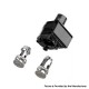 Authentic Oumier Voocean 40 Pod System Kit Replacemet Pod Cartridge w/o Coils - Black, 3.5ml