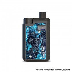 Authentic Hot Sniper 18650 80W VW Box Mod Pod System Starter Kit - Miami Blue, 3.2ml, 0.17ohm / 0.4ohm, 1 x 18650