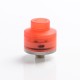 Authentic Gas Mods G.R.1 GR1 S RDA Rebuildable Dripping Vape Atomizer w/ BF Pin - Transparent Red, SS + PMMA, 22mm Diameter