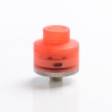 Authentic Gas Mods G.R.1 GR1 S RDA Rebuildable Dripping Atomizer w/ BF Pin - Transparent Red, SS + PMMA, 22mm Diameter