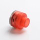 Authentic Gas Mods G.R.1 GR1 S RDA Rebuildable Dripping Vape Atomizer w/ BF Pin - Transparent Red, SS + PMMA, 22mm Diameter