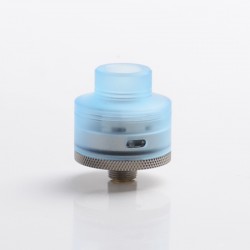 Authentic Gas Mods G.R.1 GR1 S RDA Rebuildable Dripping Atomizer w/ BF Pin - Transparent Blue, SS + PMMA, 22mm Diameter