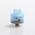 Authentic Gas Mods G.R.1 GR1 S RDA Rebuildable Dripping Atomizer w/ BF Pin - Transparent Blue, SS + PMMA, 22mm Diameter