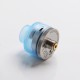 Authentic Gas Mods G.R.1 GR1 S RDA Rebuildable Dripping Vape Atomizer w/ BF Pin - Transparent Blue, SS + PMMA, 22mm Diameter